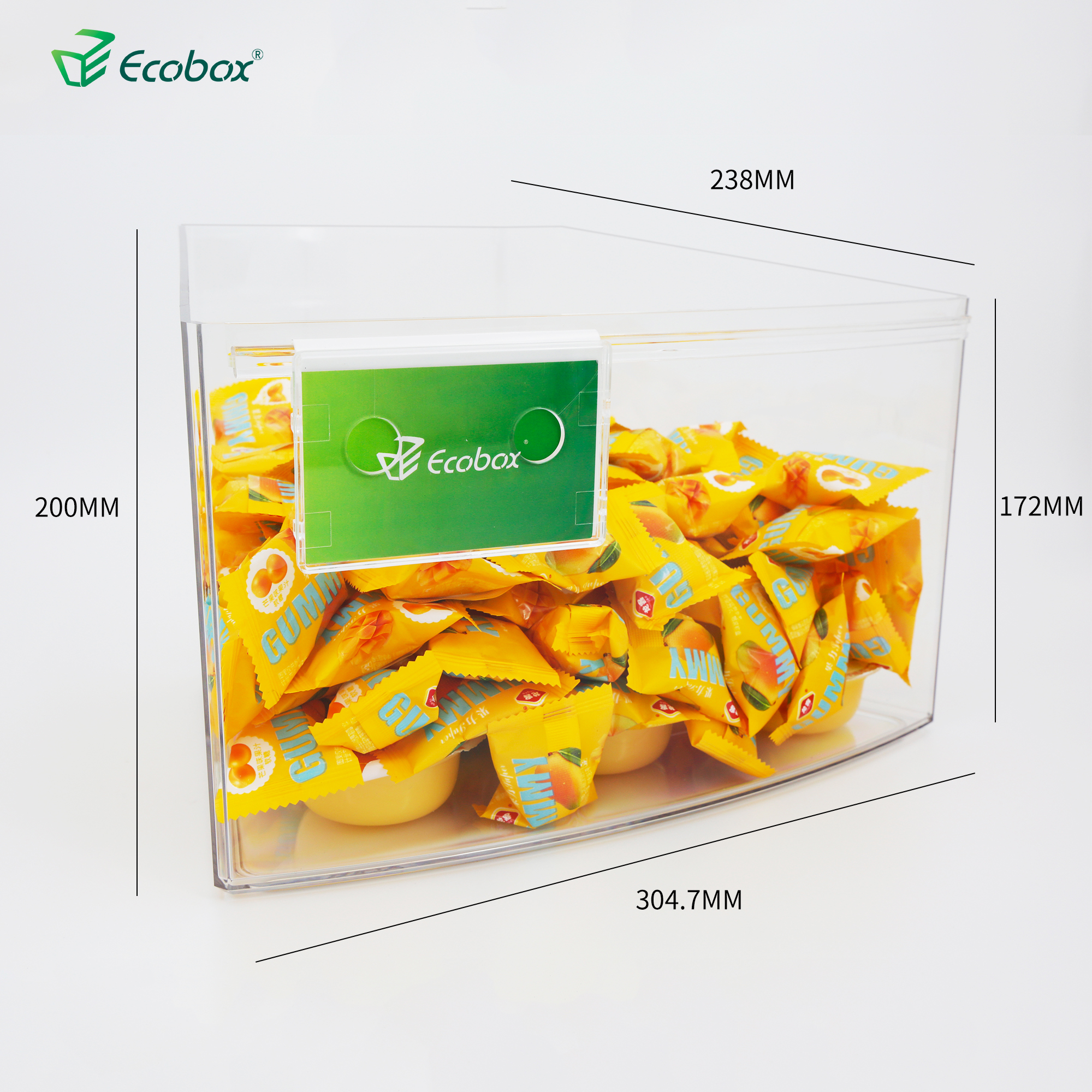 Ecobox SPH-018 Supermarkt-Großbehälter für rundes Inselregal 