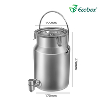 Ecobox Edelstahl-Spenderbehälter für flüssiges Öl in Lebensmittelqualität für Zero-Waste-Läden