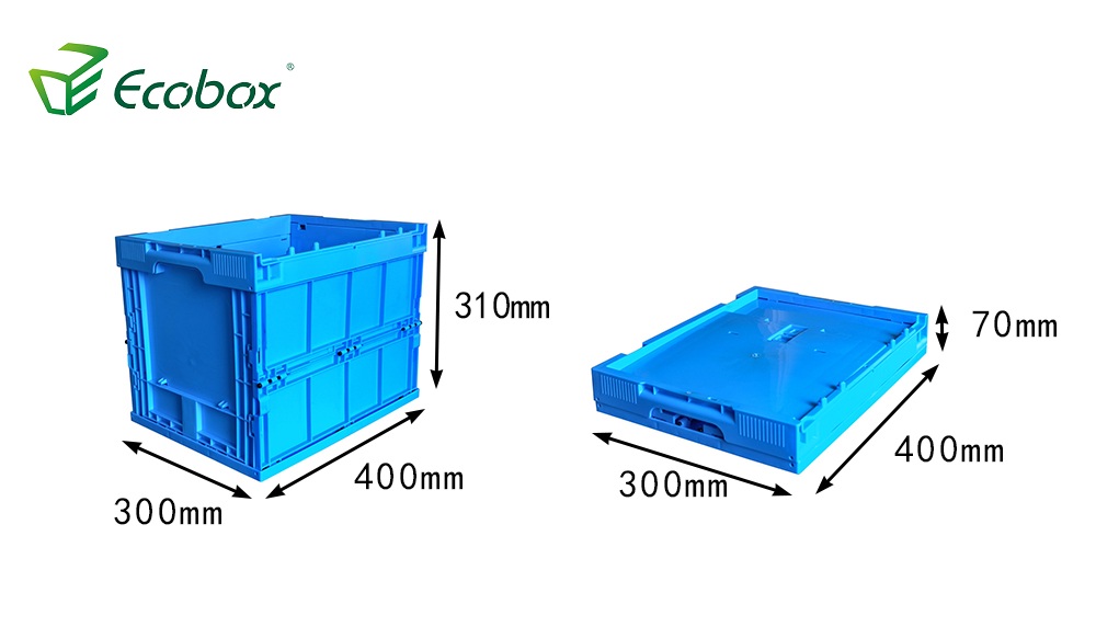 Ecobox 40 x 30 x 31 cm PP-Material zusammenklappbarer Faltbehälter aus Kunststoff