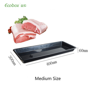 Ecobox FZ-0401C Kunststoff-Fleisch-Frischhaltetabletts für den Supermarkt