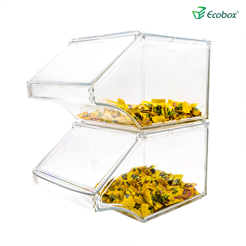 Ecobox SPH-058 Supermarkt-Stapelbehälter für lose Lebensmittel und Süßigkeiten