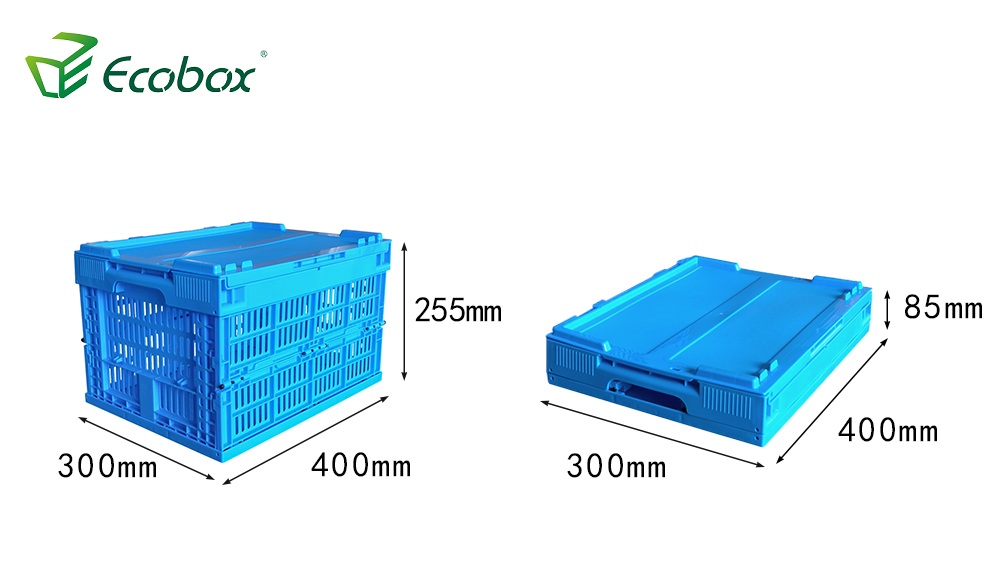 Faltbare Campingbox Ecobox in blauer Farbe 